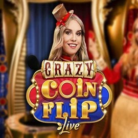 Crazy Coin Flip by Evolution, showcased at shufflecasinoo.pl – game logo