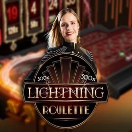 Official Live Casino logo: Lightning Roulette by Evolution at Shuffle Casino