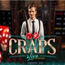 Official Live Casino logo: Live Craps by Evolution at Shuffle Casino