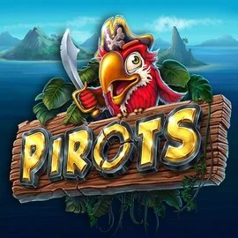 Pirots slot logo by ELK Studios at Shuffle Casino
