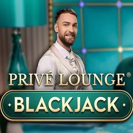 Privé Lounge Blackjack slot logo by Pragmatic Play at Shuffle Casino